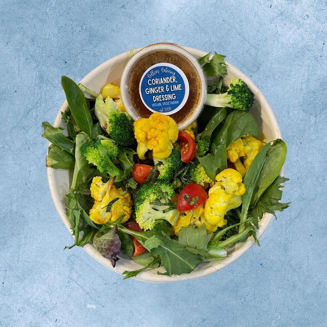 Spiced Cauliflower and Broccoli Salad Bowl