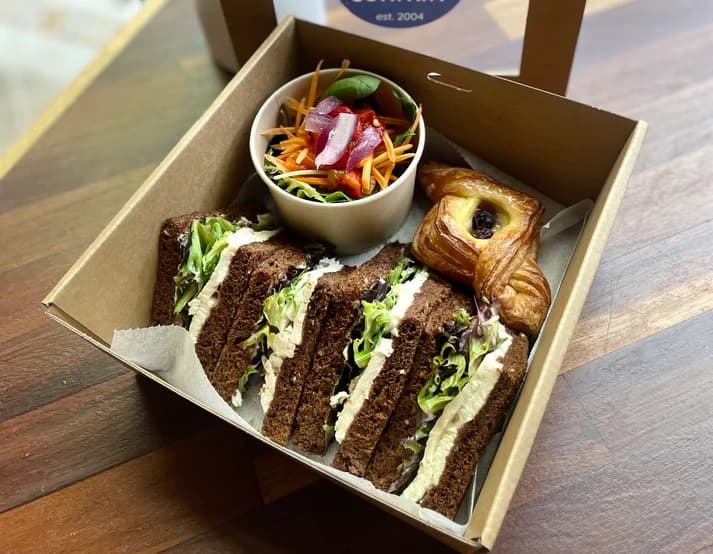 Vegetarian Gourmet Sandwich Lunch Box