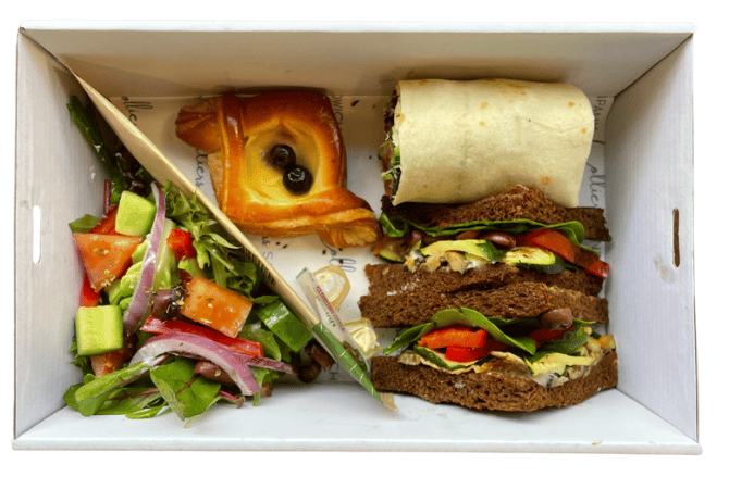 Vegetarian Gourmet Sandwich and Wrap Lunch Box