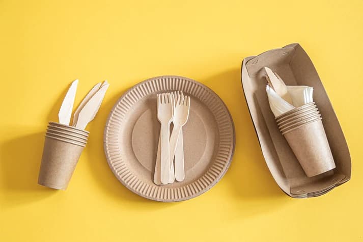 Plate, Cutlery and Napkin Set