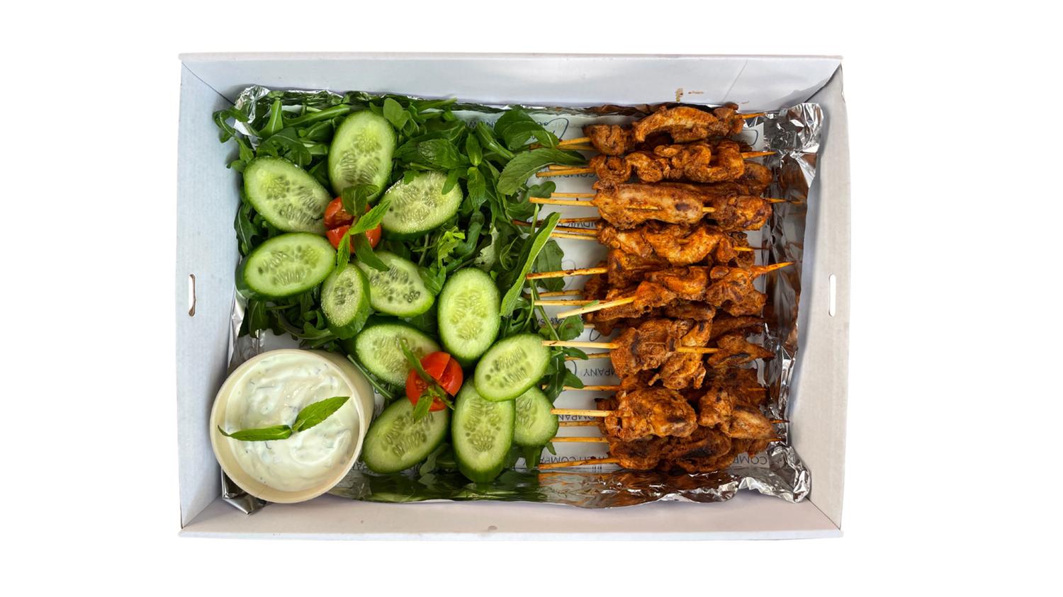 Tandoori Chicken Skewers Platter