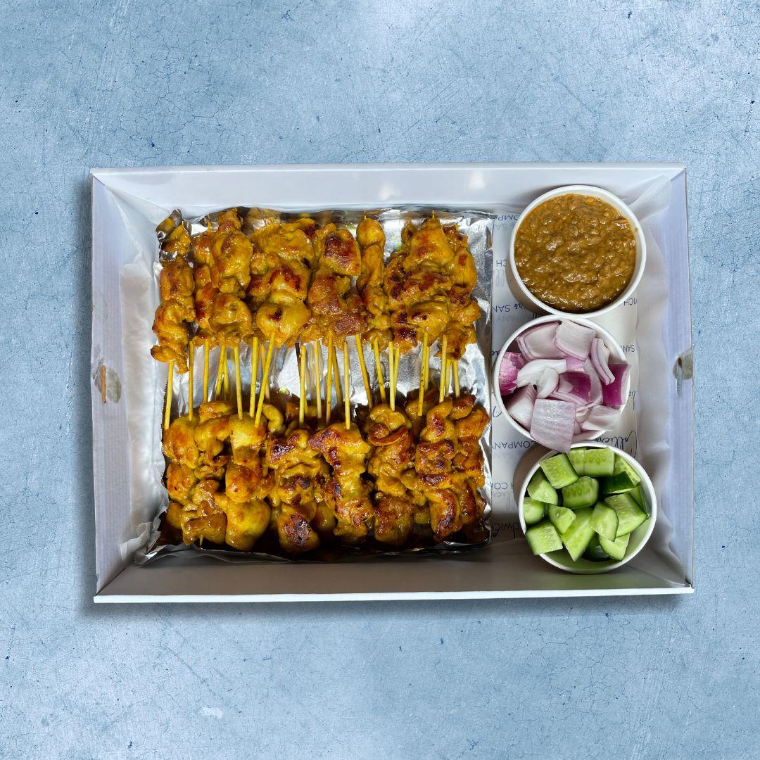 Satay Chicken Skewers Platter 