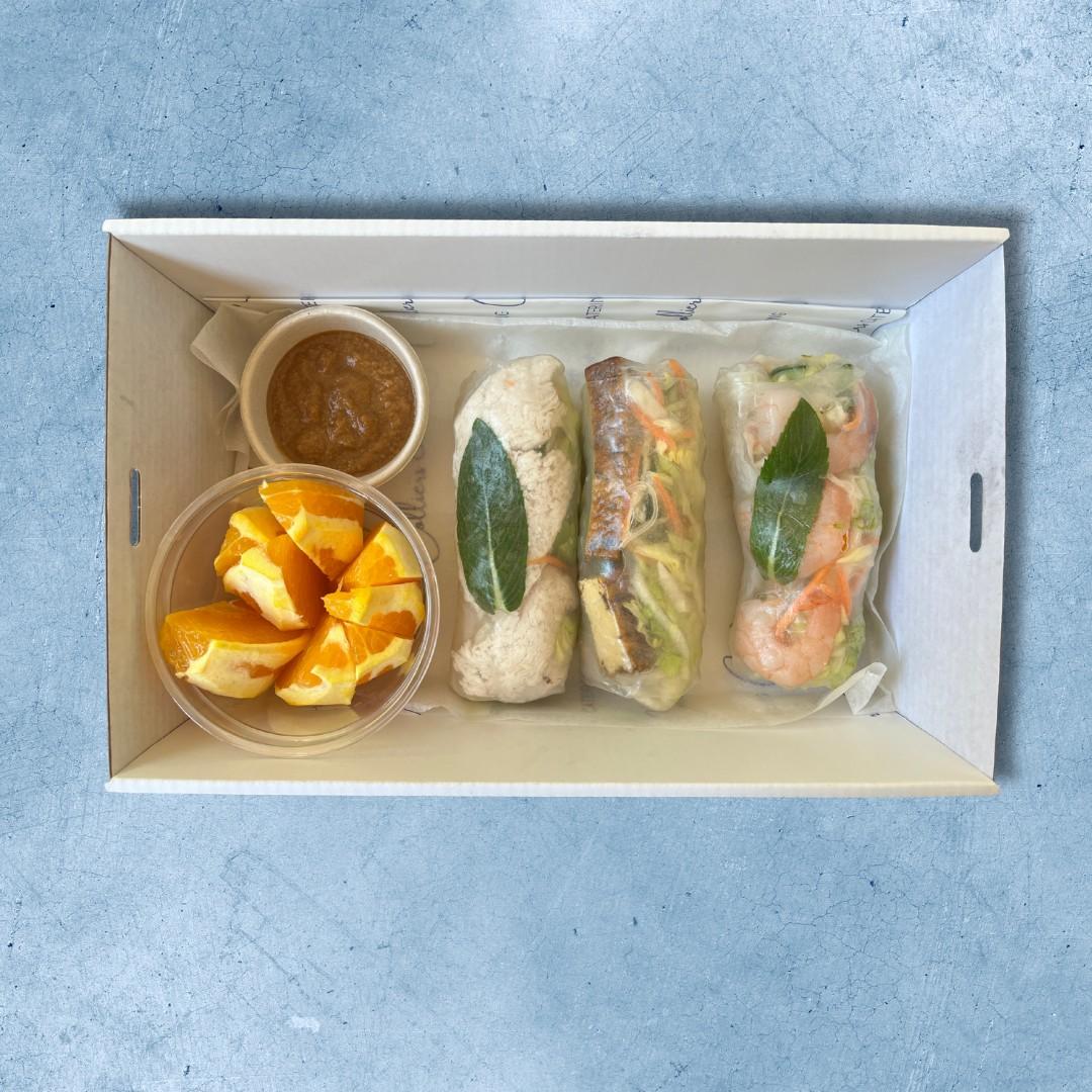 Assorted Rice Paper Rolls Lunch Box