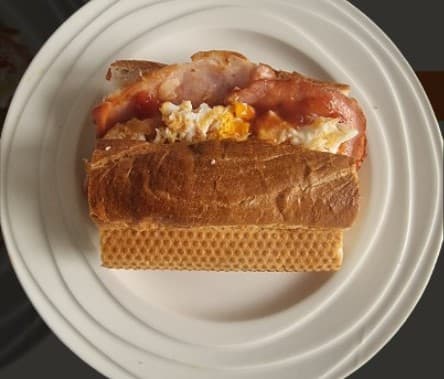 Individual Breakfast Bacon and Egg Roll