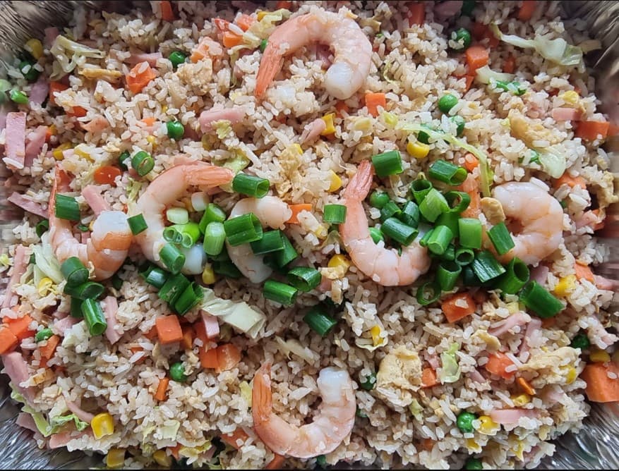 Traditional Singapore Fried Rice Platter