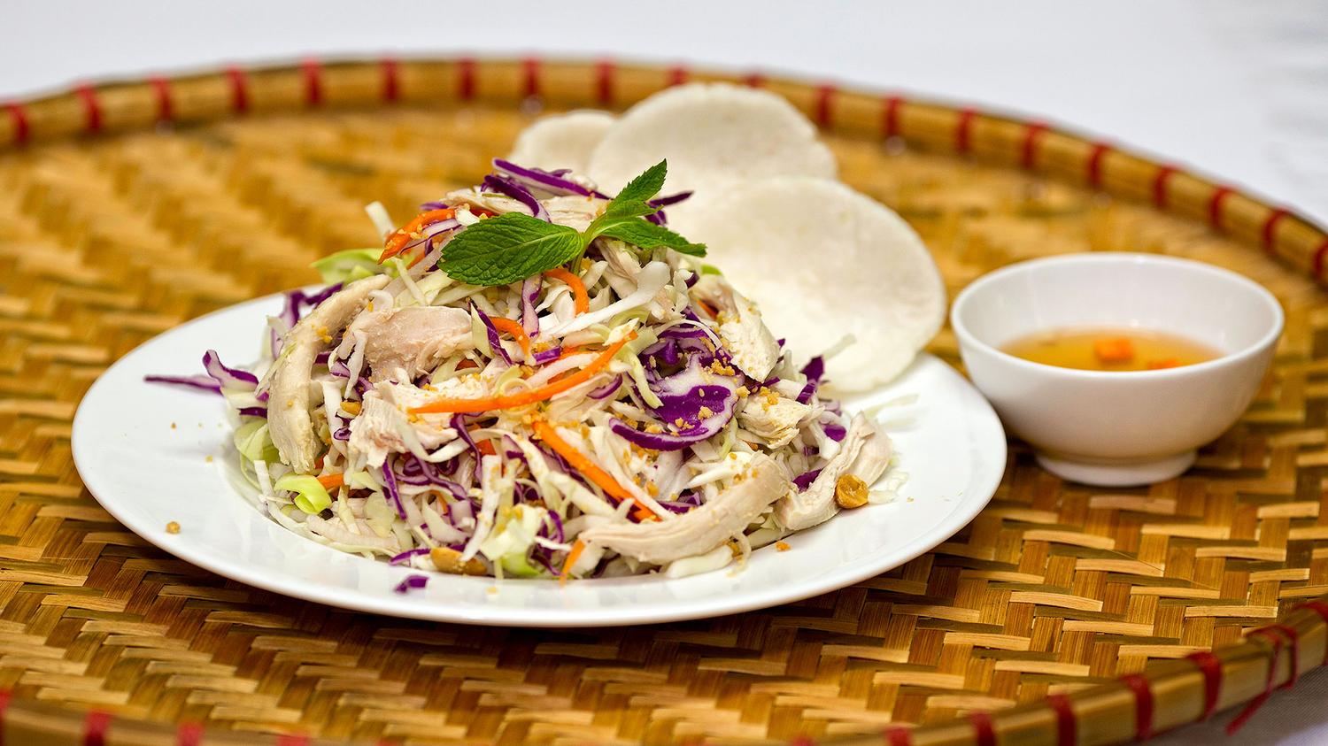 Chicken and Mixed Cabbage Vietnamese Exotic Salad