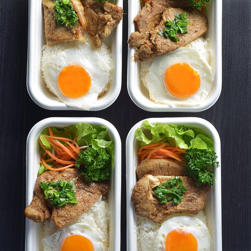 Grilled Pork Chop with Rice