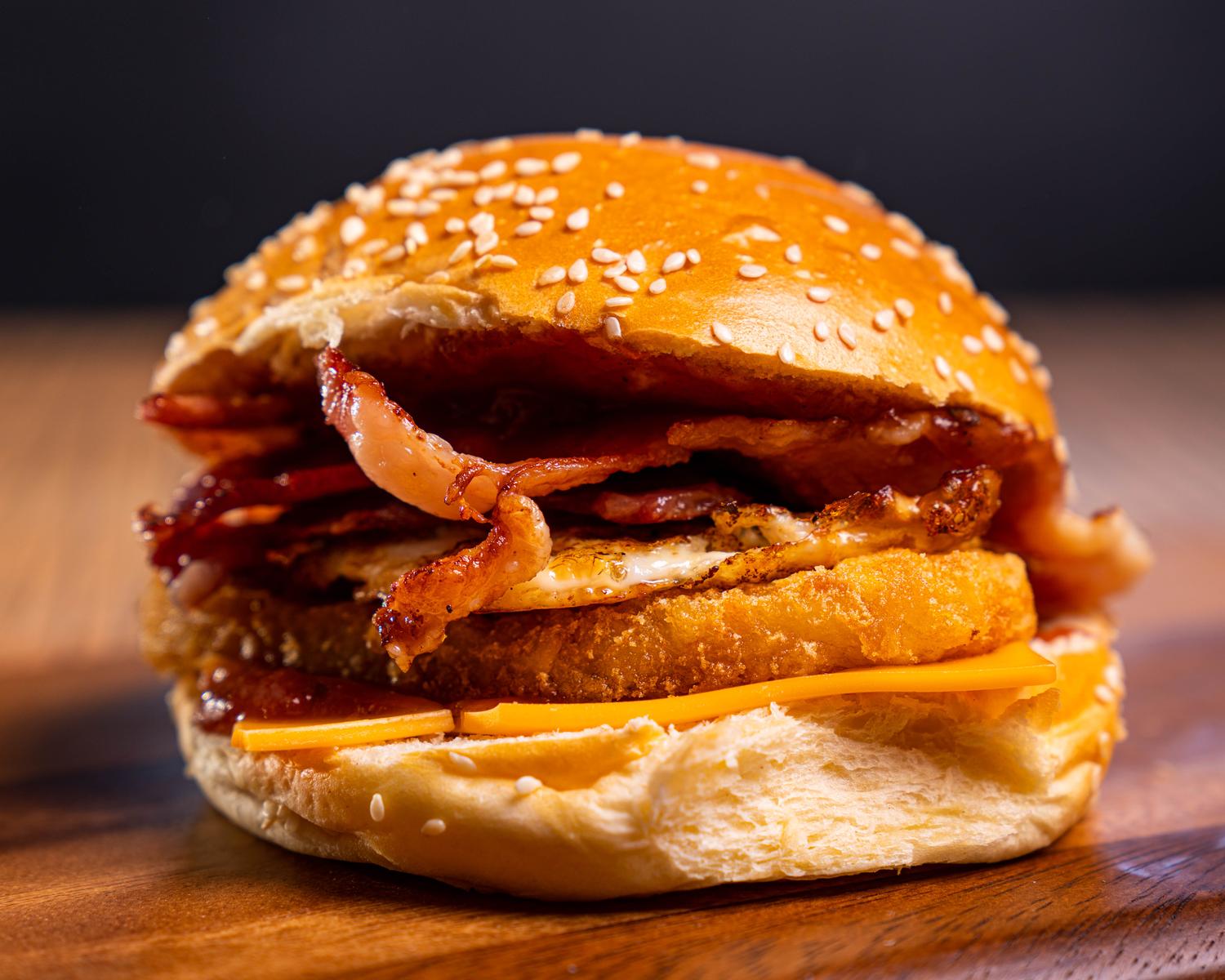 Breakfast Beef Burger