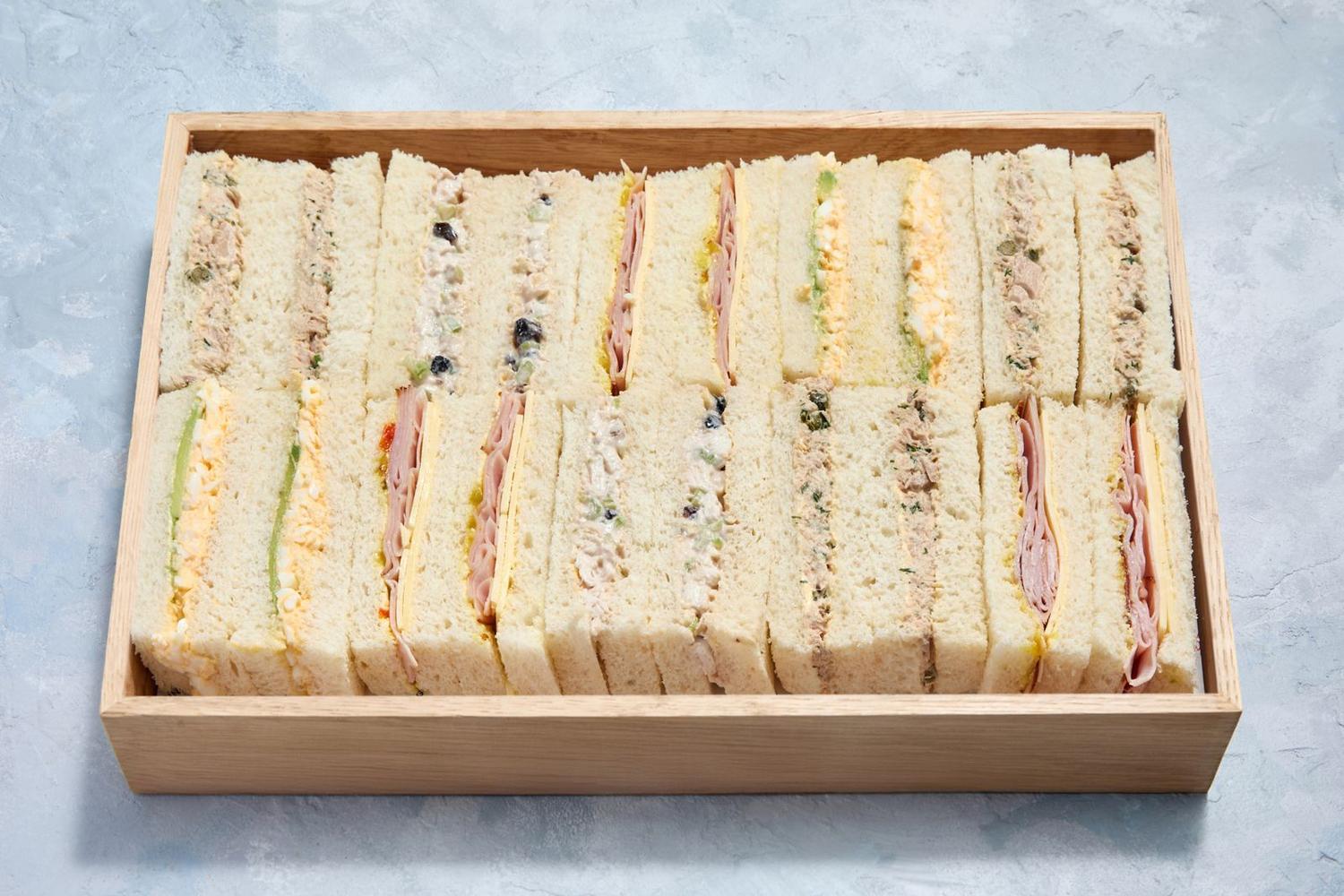 Finger Sandwich Assortment (Box of 24 Pieces)