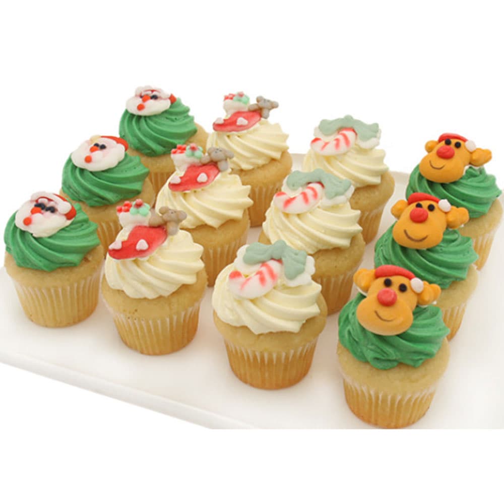 Christmas Vanilla Cupcakes (4CM)