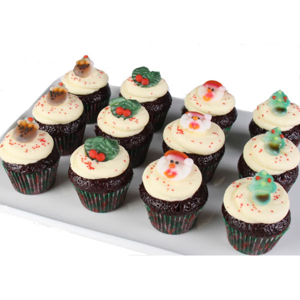 Christmas Red Velvet Cupcakes (4CM)