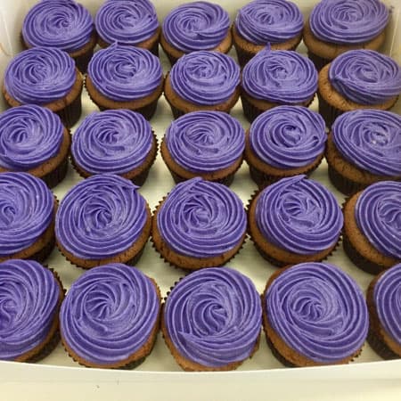 Purple Cupcakes Box (4cm) (12pcs)