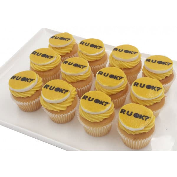 RUOK Cupcakes Pack w Fondant Disc (4cm)