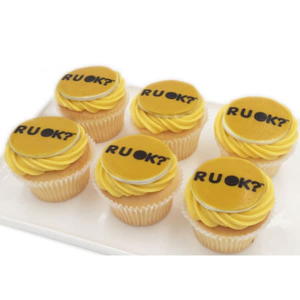 RUOK Cupcakes Pack w Fondant Disc (7cm)
