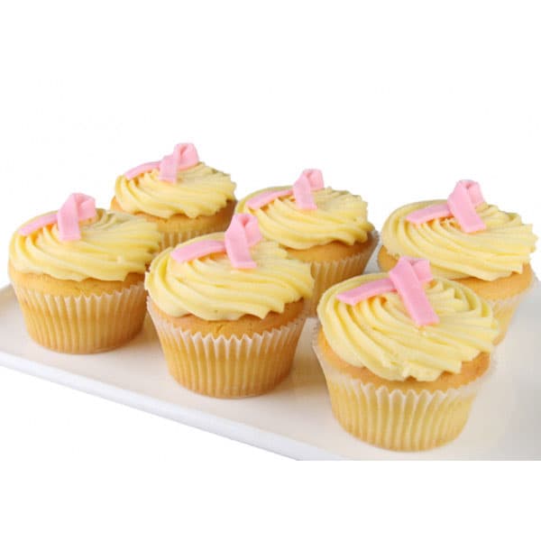 Pink Ribbon Day Cupcakes (7cm) (6pcs)