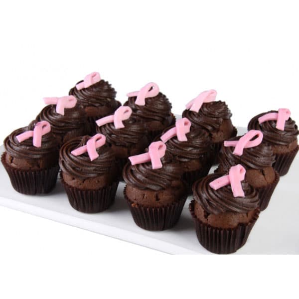 Pink Ribbon Cupcakes (4cm) (12pcs)