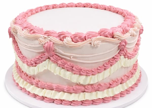 Vintage Pink Round Cake (Small)