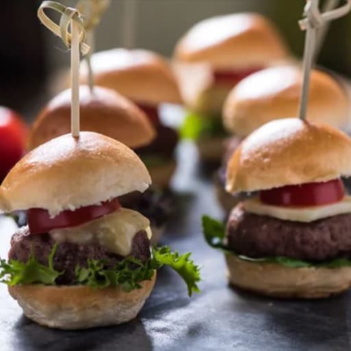 Beef with Tomato Relish Mini Hamburger (Box of 12)