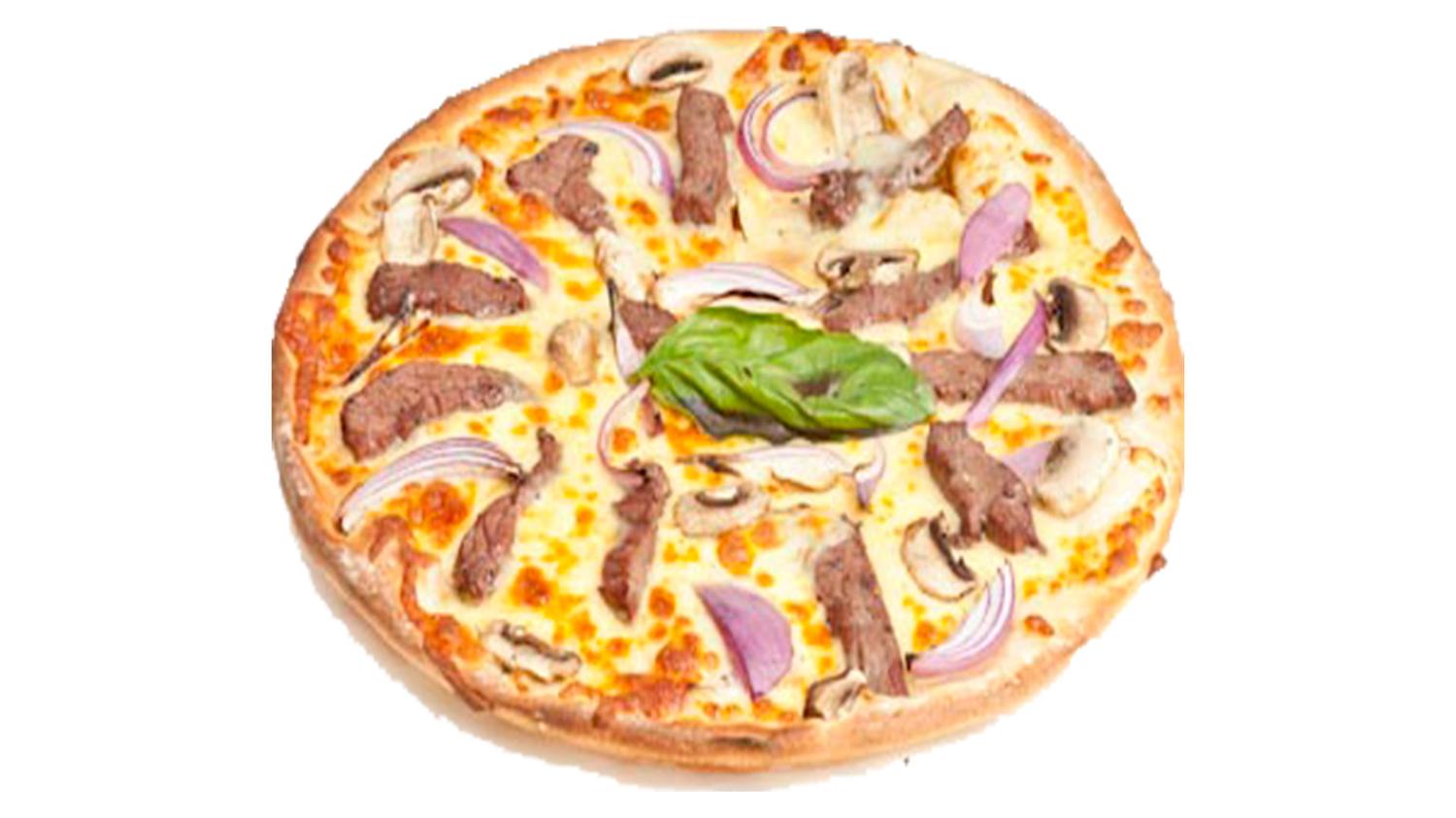 Gourmet Steak and Onion Pizza