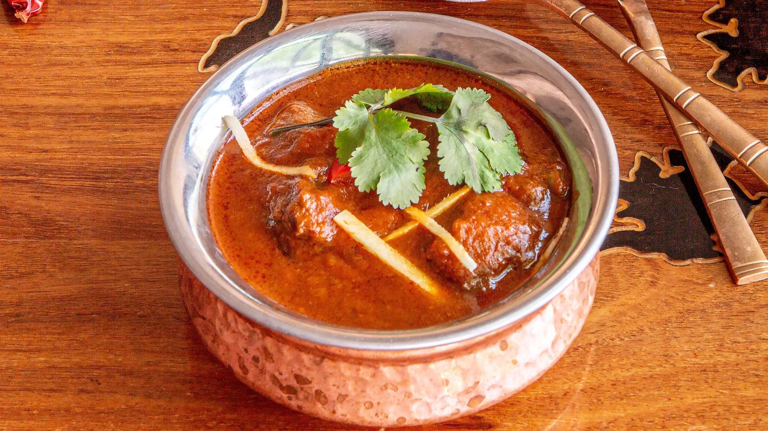 Lamb Rogan Josh with Rice