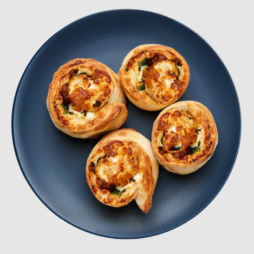 Sundried Tomato, Basil and Feta Scrolls (4 Pieces)