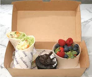 Half Wrap and Fruit Lunch Box