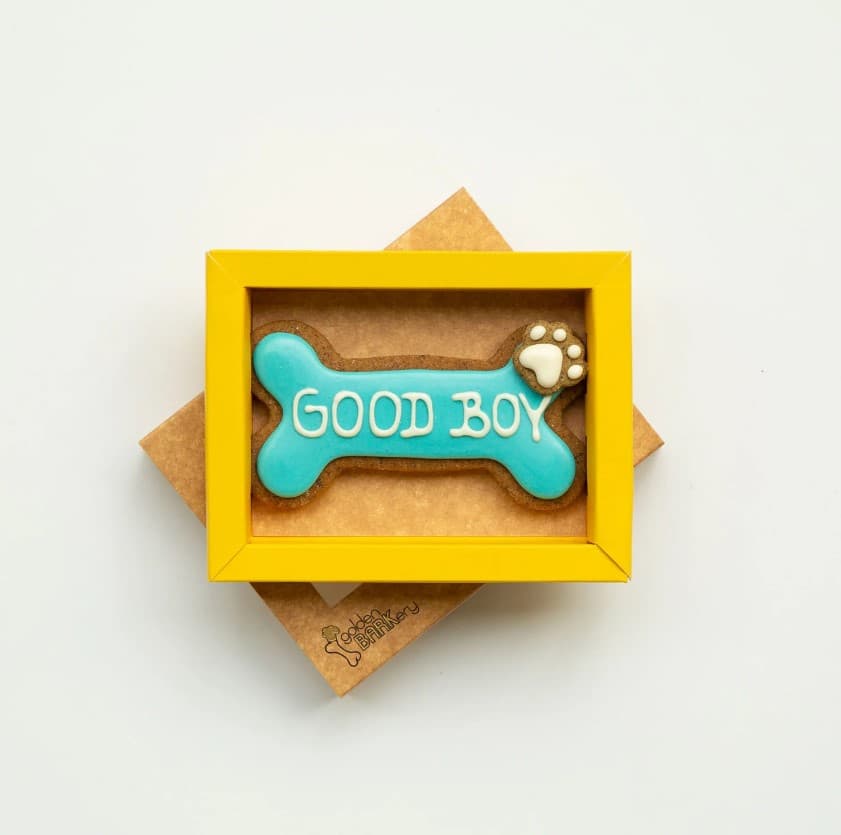 Blue Good Boy Dog Bone (12CM)