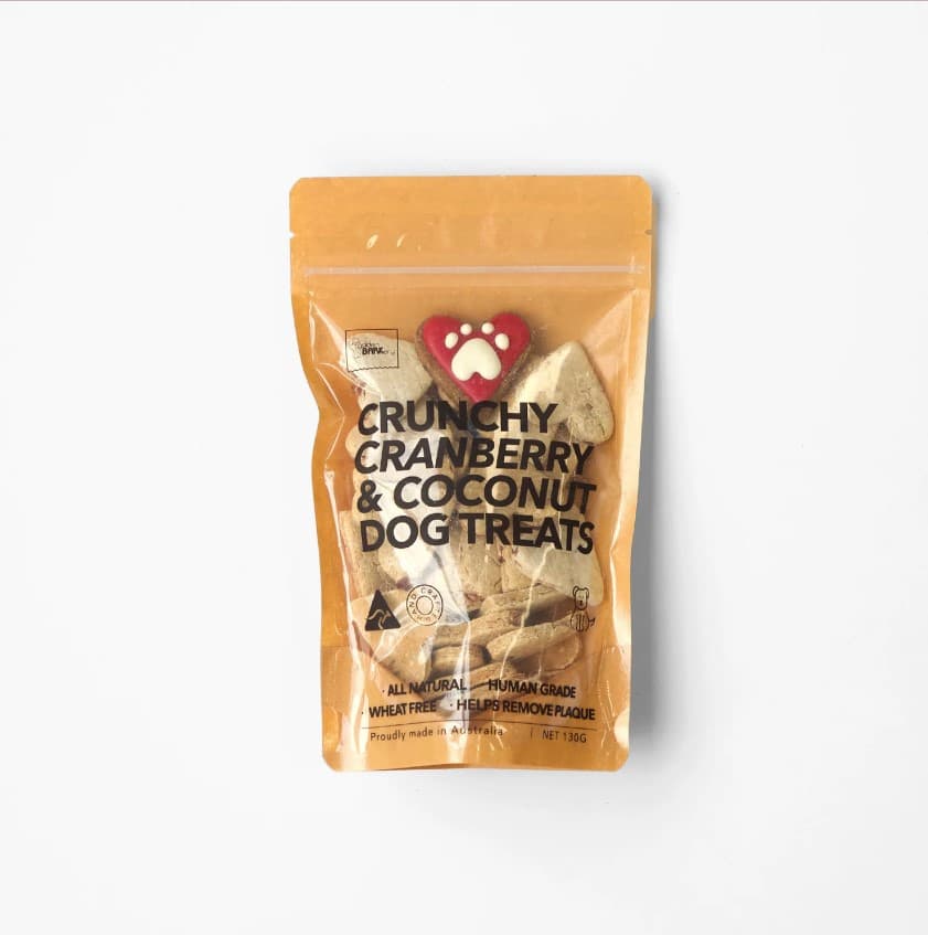 Cranberry Heart Dog Biscuits Dog Treats (130G Bag)