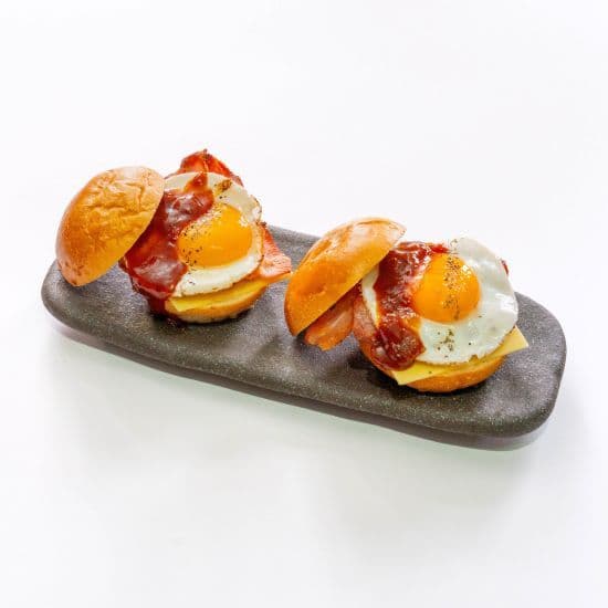 Bacon and Egg Sliders