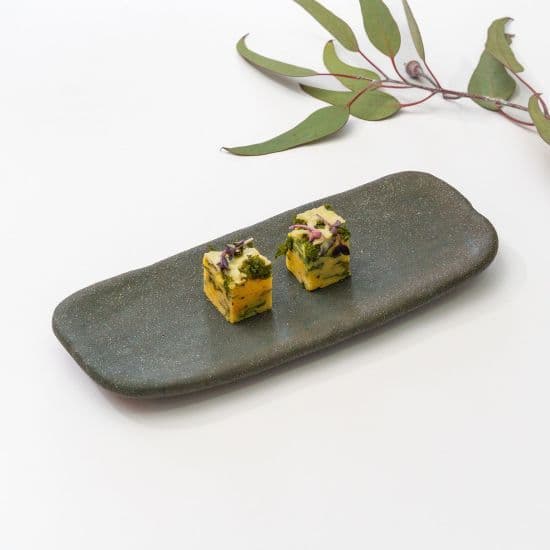 Polenta with Warrigal Greens