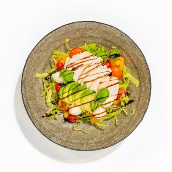 Chicken, Avocado & Caprese Salad