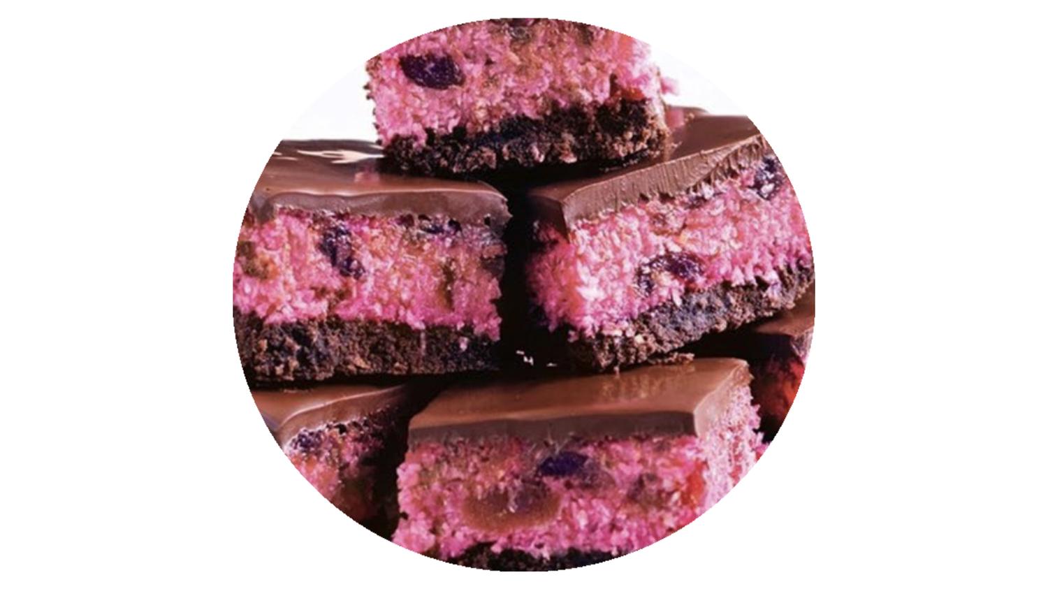 Cherry Ripe Slice