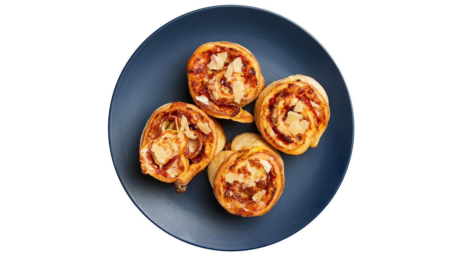 Cheesy Pepperoni Scrolls (4 Pieces)