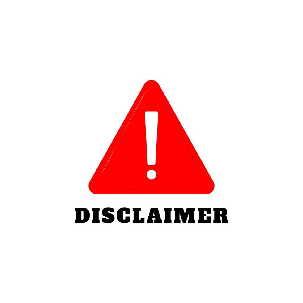 DISCLAIMER (please read)