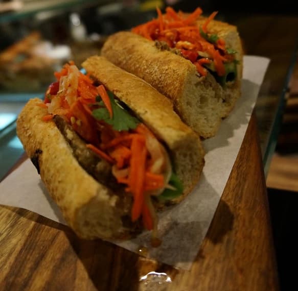 GF Vietnamese Style Lemongrass Beef Sandwich