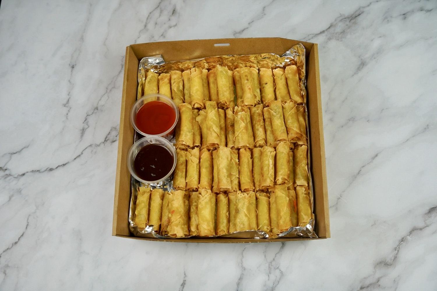 Vegetable Spring Rolls Platter (60 Pieces)