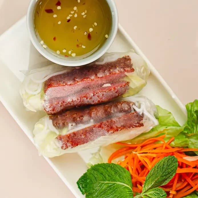 Chargrilled Pork Rice Paper Roll 
