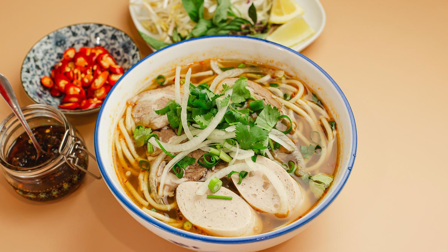 Lemongrass Noodle Soup (Bun Bo Hue)
