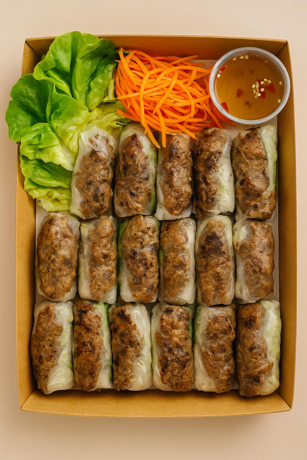 Lemongrass Beef Rice Paper Rolls