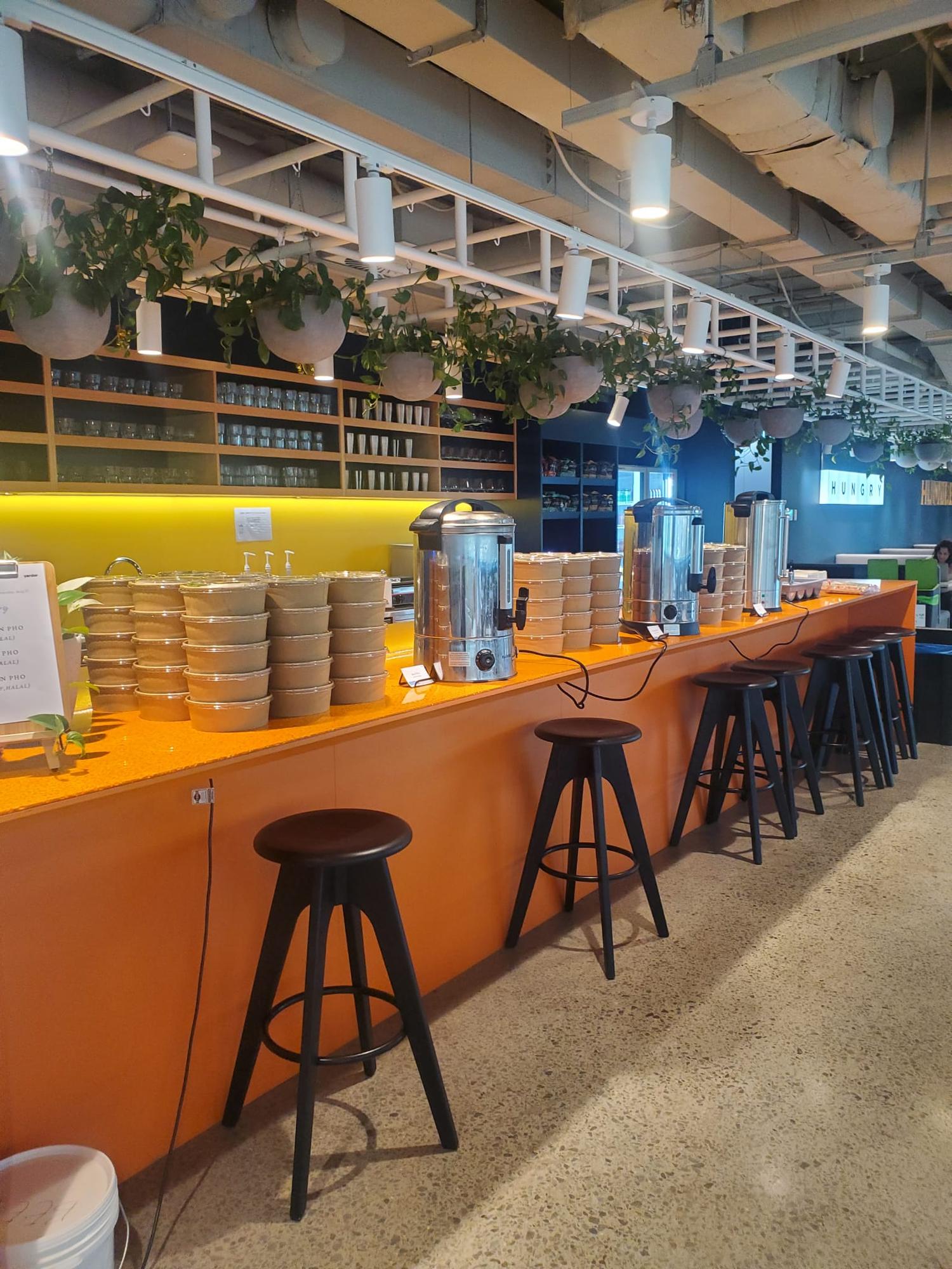 Egg Noodle Soup Station