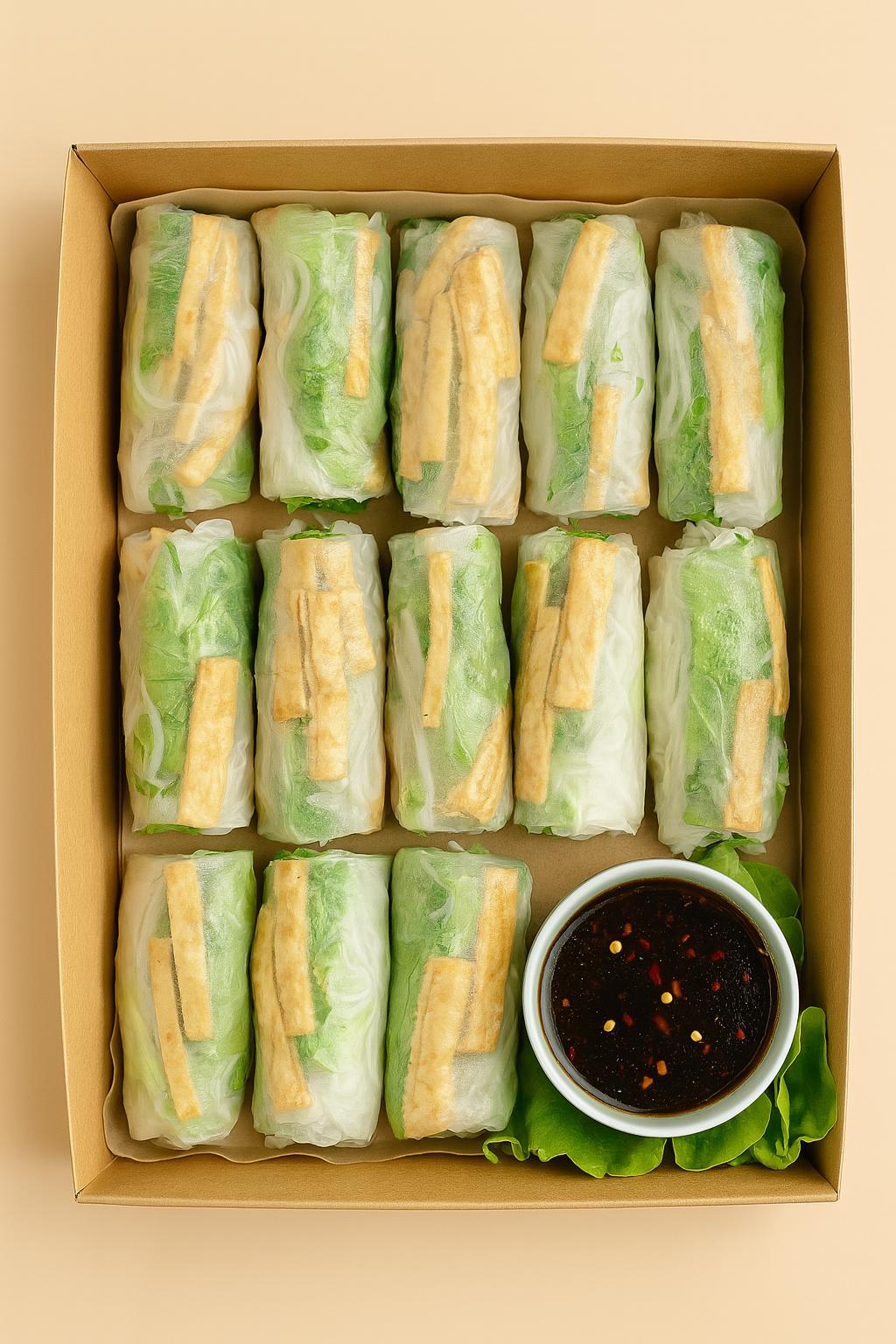 Shredded Pork Rice Paper Rolls (Platter of 12)