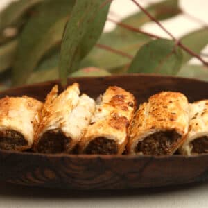 Savoury Emu & Kangaroo Sausage Rolls Platter