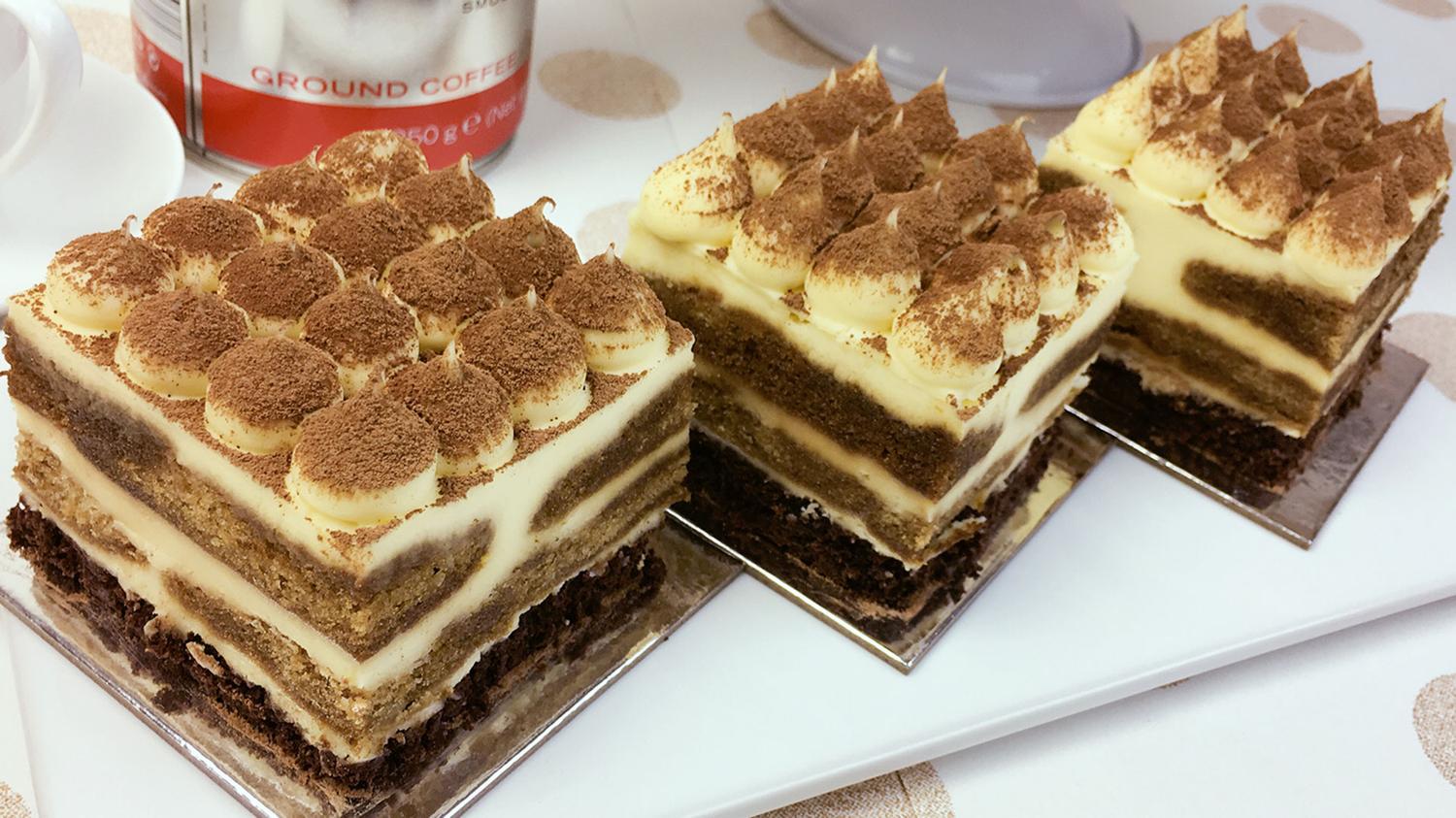 Box of Tiramisu Cream Cake (3 Inch)