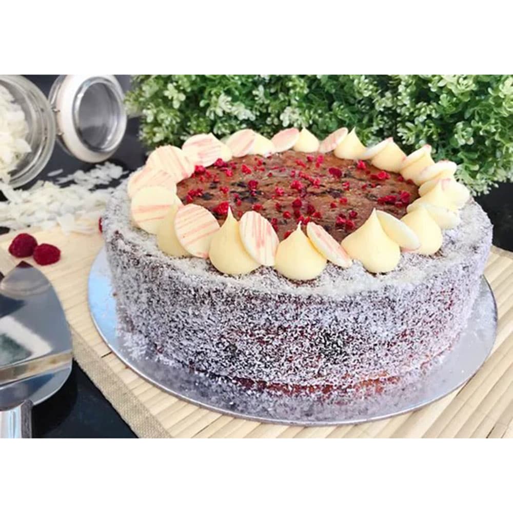 Flourless Coconut Raspberry Cake
