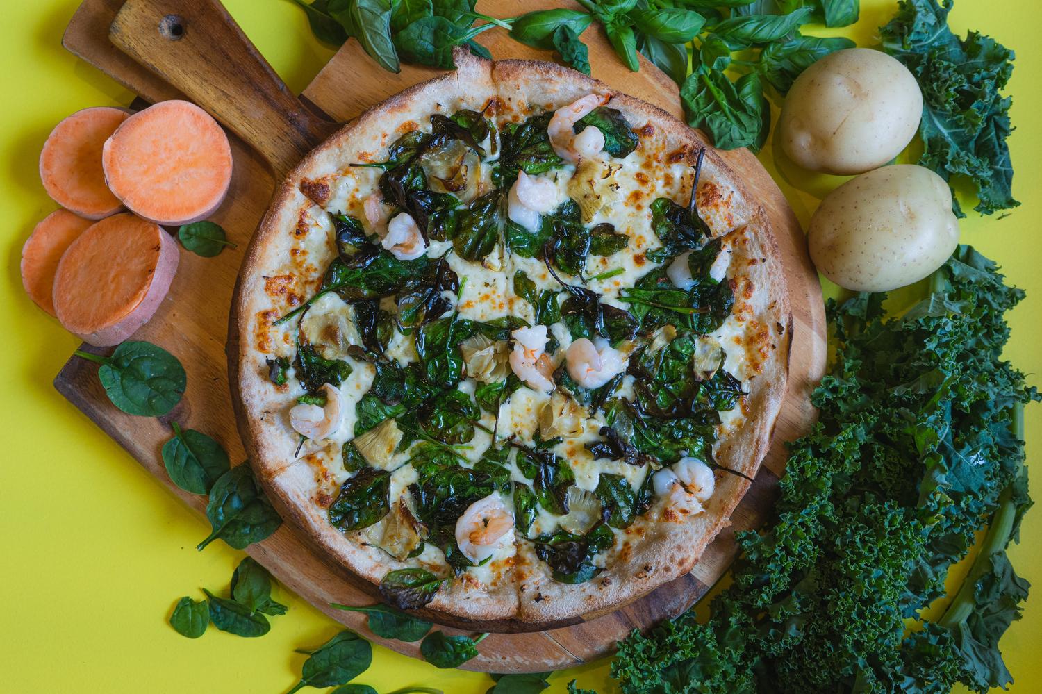 Garlic Prawns Pizza