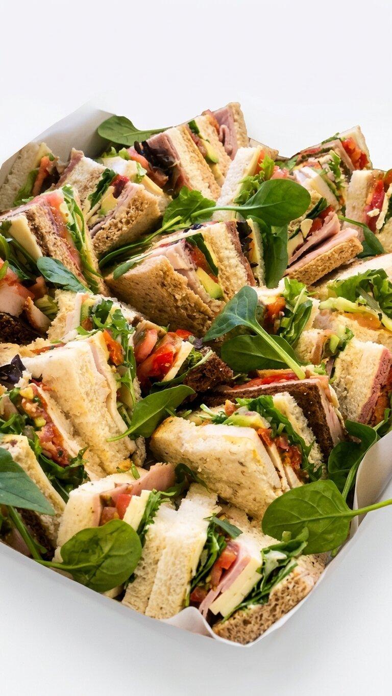 Triangle Cut Gourmet Sandwich Platter (Large)