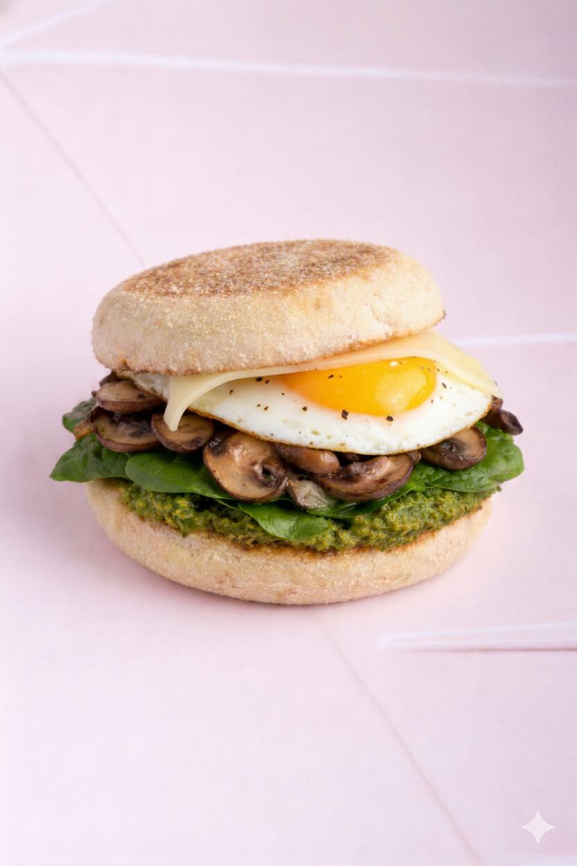 Egg & Mushroom English Muffin