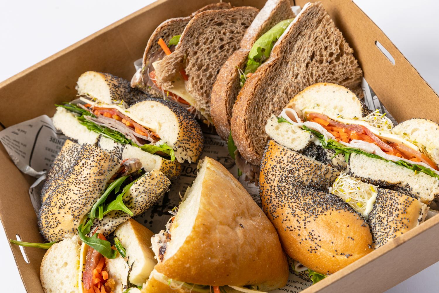 Assorted Bagels,Rye Breads and Focaccia Platter