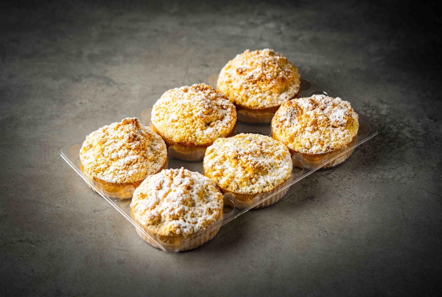 8cm Apple Crumble Tarts (Box of 6)