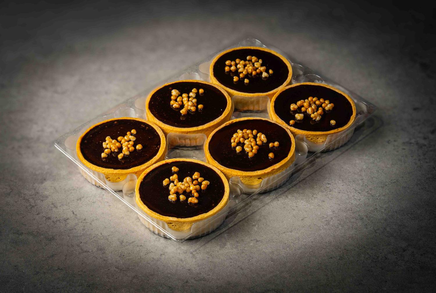 8cm Salted Caramel Tarts (Box of 6)